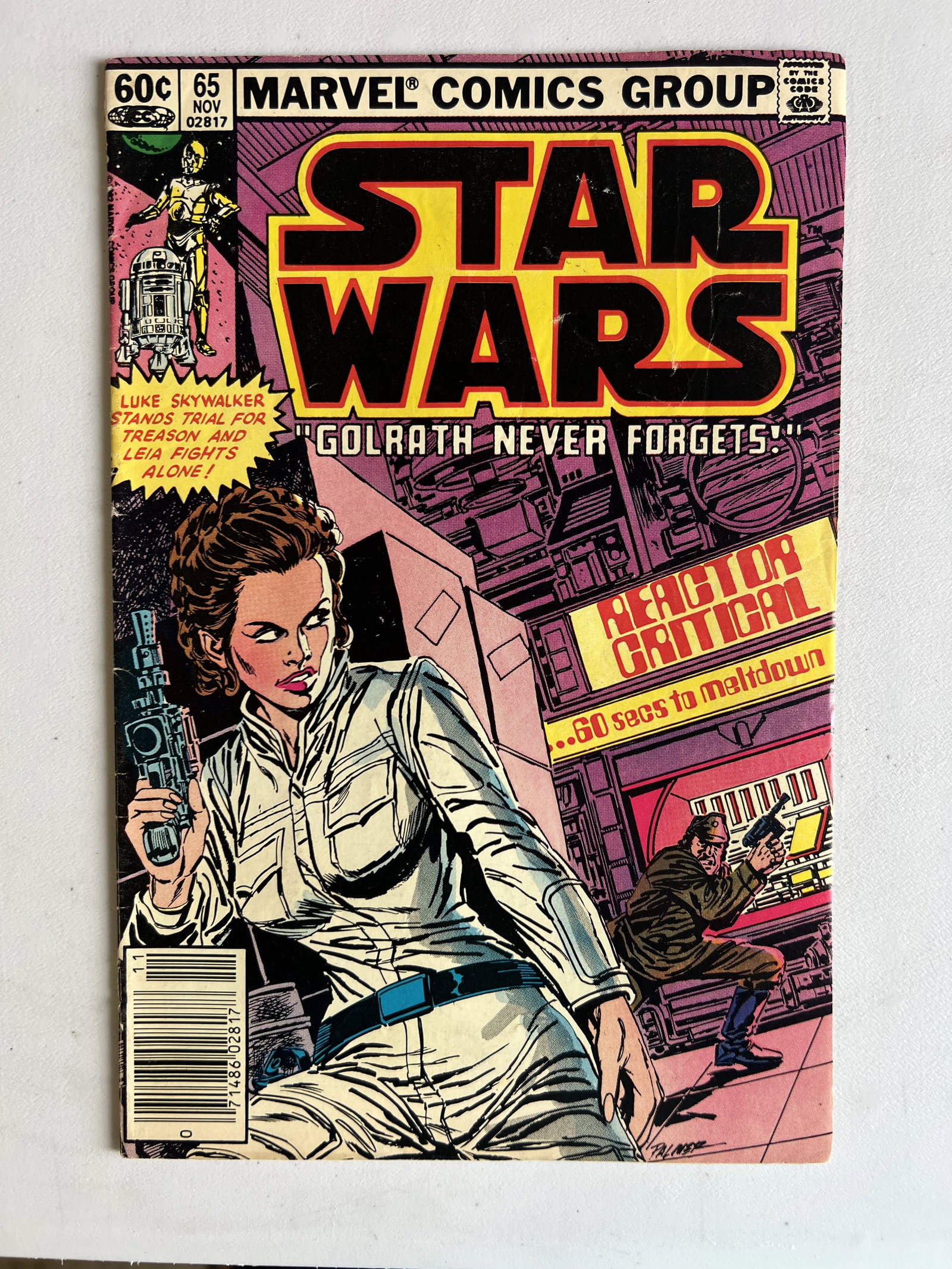 Star Wars Vintage Marvel Comic Book: #65 1982 Golrath Never Forgets (1 of 3)
