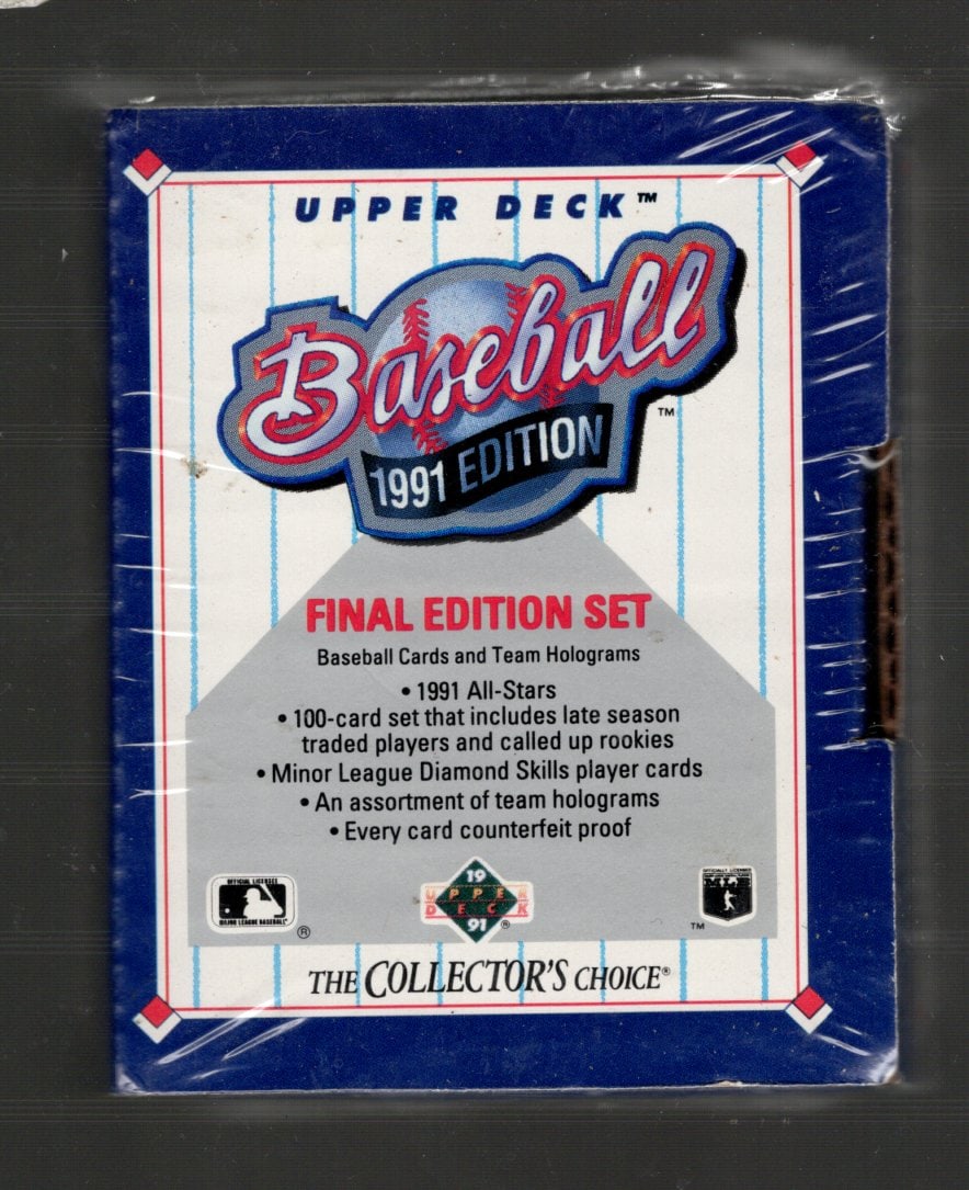 Upper Deck Baseball 1991 Cards Final Edition Set The Collector?s Choice, Sealed in Plastic (1 of 2)