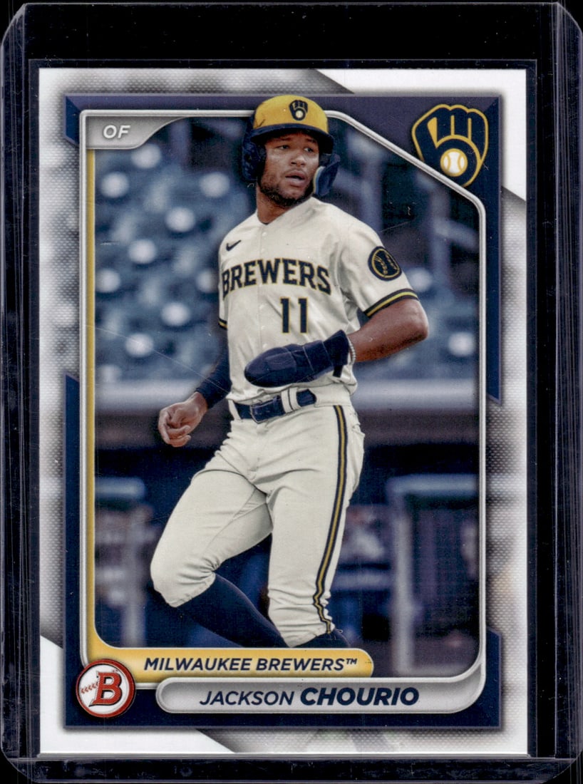 Jackson Chourio Prospects 2024 Bowman #BP-140 Brewers: Bowman Baseball MLB Trading & Sports Cards, Sports Cards for Sale Near Me, World Series & Hall of Fame Players, SP, SSP, Chrome, 1st Bowman, Auction Memorabilia Lots Sold On Line