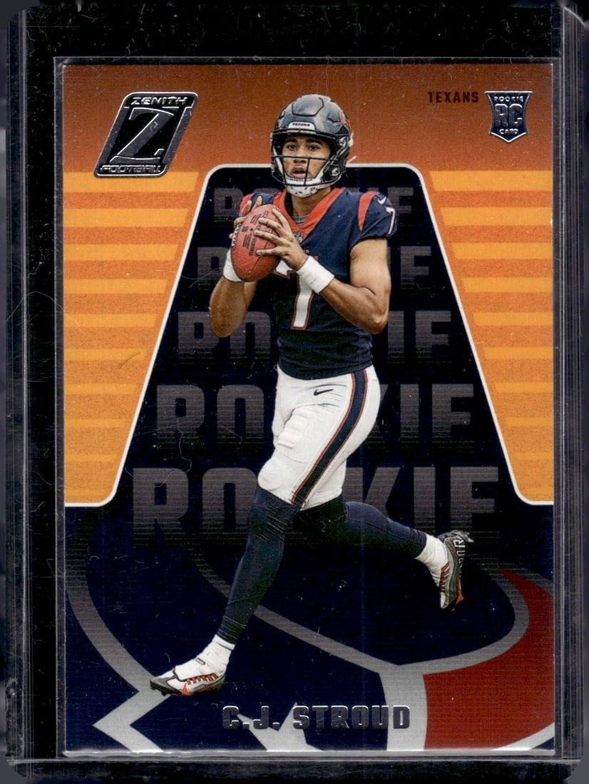 Cj Stroud Rookie Card 2023 Panini Zenith #112 Houston Texans: Panini Select, Prizm, Mosaic, Contenders, Zenith, Phoenix, Illusions, Absolute, Rookie NFL Sports Trading Cards, SP, SSP, Cards, Football Cards for Sale Near Me, Superbowl & Hall of Fame Player Cards,