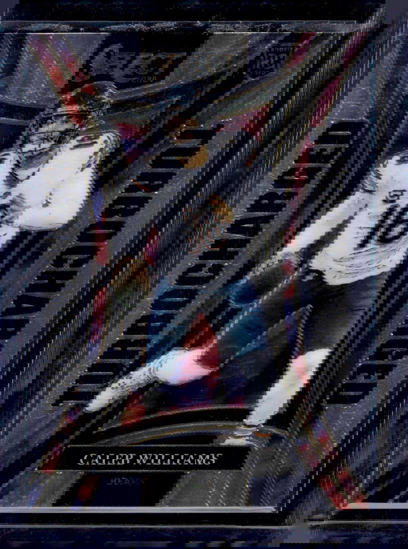 Caleb Williams Rookie Card Turbocharged 2024 Panini Select #11 Bears Football Card: Panini Select, Prizm, Mosaic, Contenders, Zenith, Phoenix, Illusions, Absolute, Rookie NFL Sports Trading Cards, SP, SSP, Cards, Football Cards for Sale Near Me, Superbowl & Hall of Fame Player Cards,