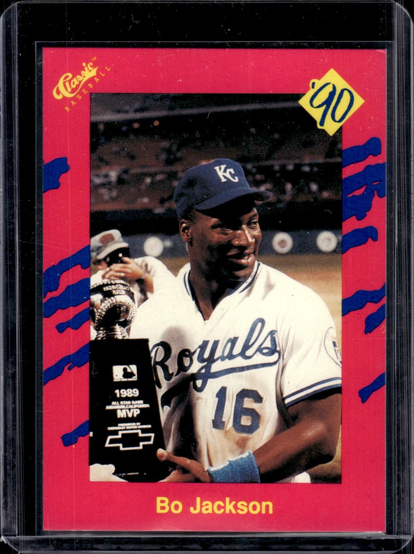 Bo Jackson 1990 Classic #T25 Royals Baseball Card: Classic Vintage Baseball MLB Trading & Sports Cards, Old Sports Cards for Sale Near Me, Auction Memorabilia Lots for Sale On Line, World Series & Hall of Fame Players