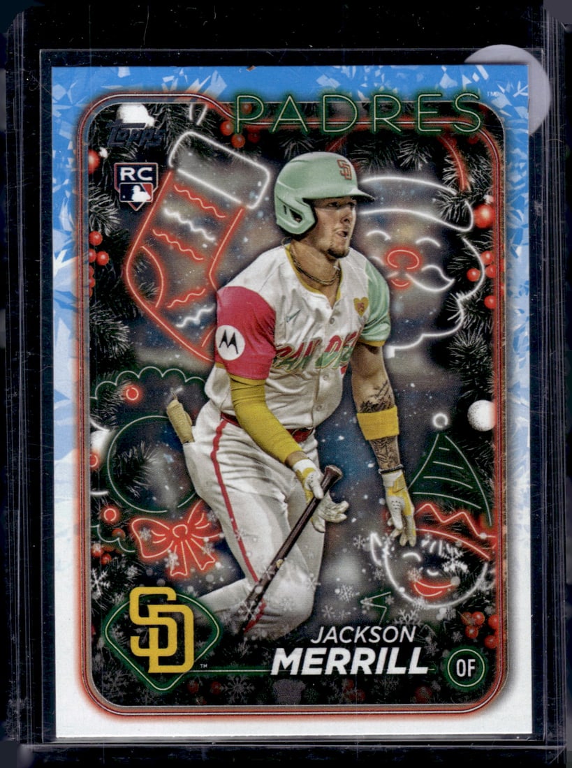 Jackson Merrill Rookie Card 2024 Topps Holiday #H160 San Diego Padres (1 of 2)