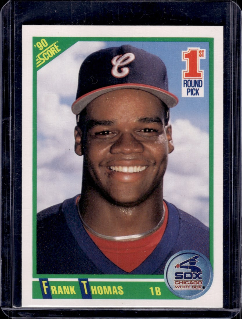 Frank Thomas Rookie Card 1990 Score #663 White Sox Baseball Card (1 of 2)