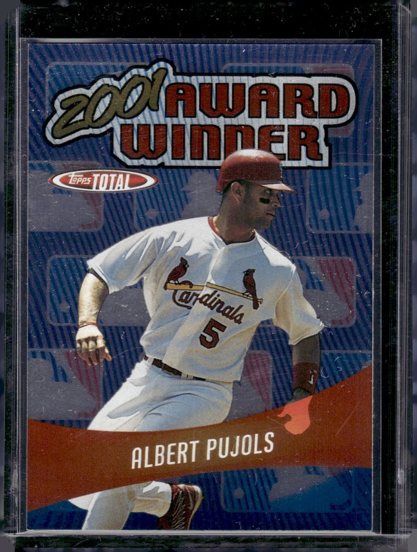 Albert Pujols Award Winner 2002 Topps Total #AW2 St. Louis Cardinals (1 of 2)