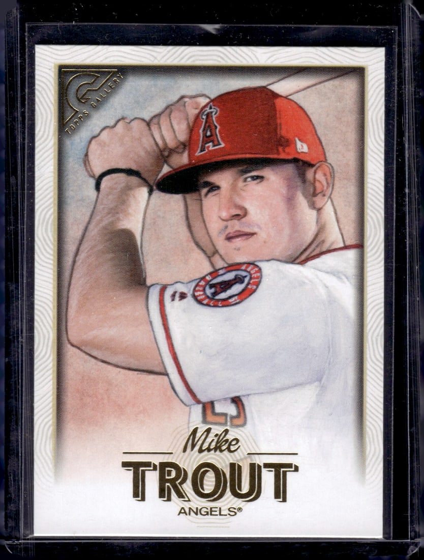 Mike Trout 2018 Topps Gallery #100 Angels Baseball Card (1 of 2)