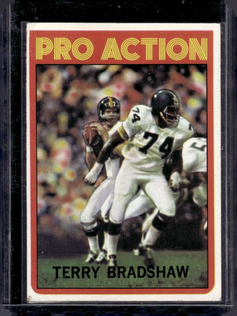 Terry Bradshaw Pro Action 1972 Topps #120 Steelers Vintage Football Card (1 of 2)