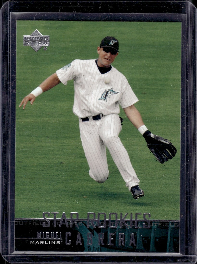 Miguel Cabrera Rookie Card 2003 Upper Deck #5 Miami Marlins Baseball Card (1 of 2)