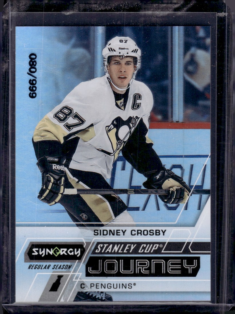 Sidney Crosby Stanley Cup Journey /999 2020-21 Upper Deck Synergy #CJ-SC Penguins (1 of 2)