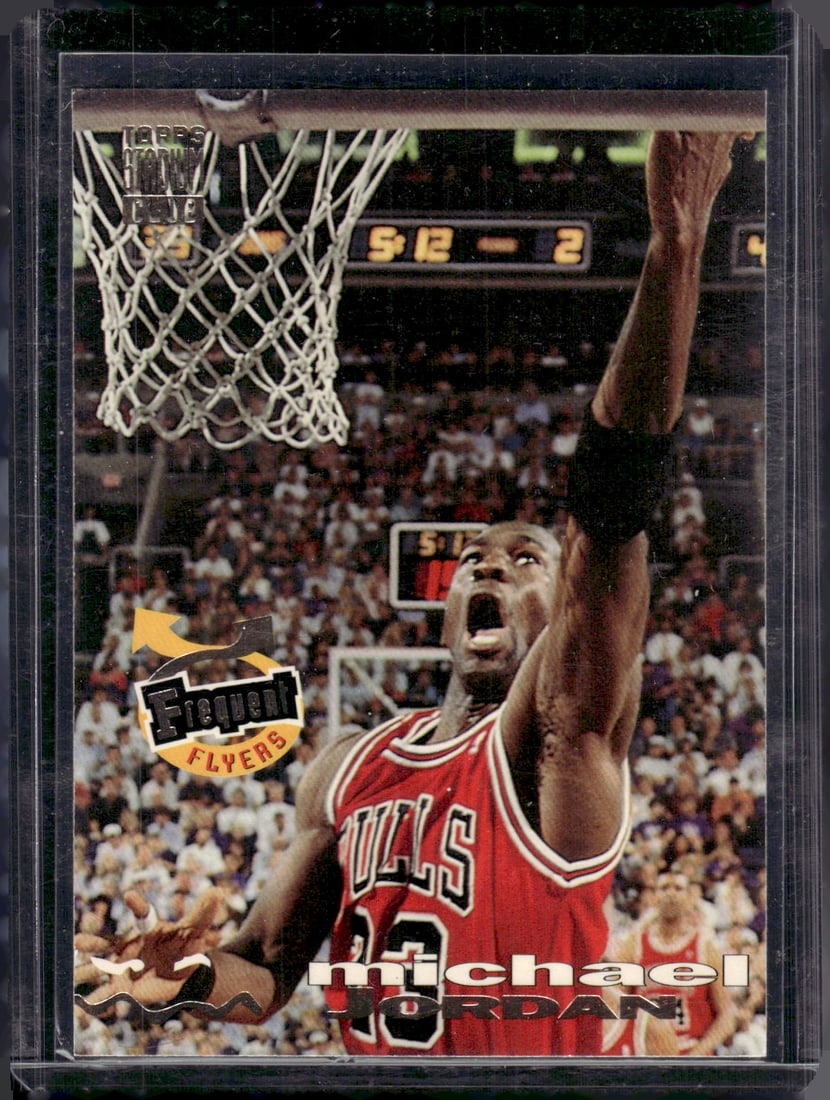 Michael Jordan Frequent Flyers 1993-94 Topps Stadium Club #181 Chicago Bulls: Topps Basketball NBA Trading & Sports Cards, Sports Cards for Sale Near Me, Chrome, Refractor, SP, SSP, Valuable Auction Memorabilia Lots Sold On Line, NBA Championship & Hall of Fame Player Cards