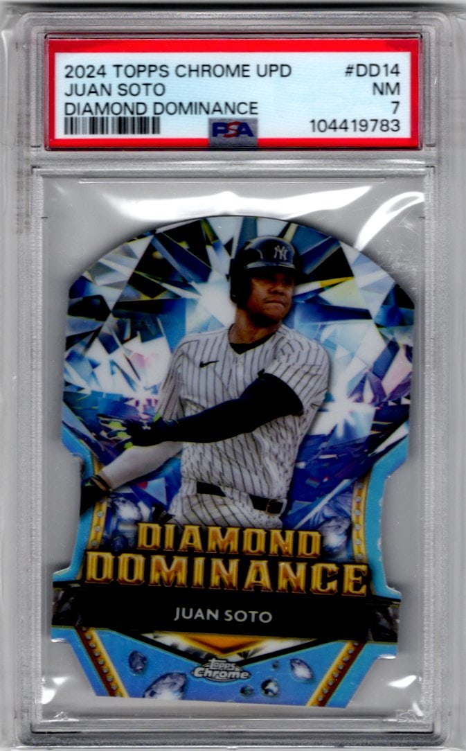 Juan Soto Diamond Dominance 2024 Topps Chrome Update #DD14 PSA 7 Baseball Card (1 of 2)