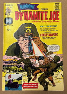 Dynamite Joe Vintage Harvey Comic Book, #38 1966 DEC, 1st Appearance of Half-Mask: All Comic Books come Bagged, Boarded, and Sleeved in a Hard PVC Top Loader, Shipping is a little more than baseball cards due to the cost of supplies, Super Heroes Collectibles, Auction Magazine Lots