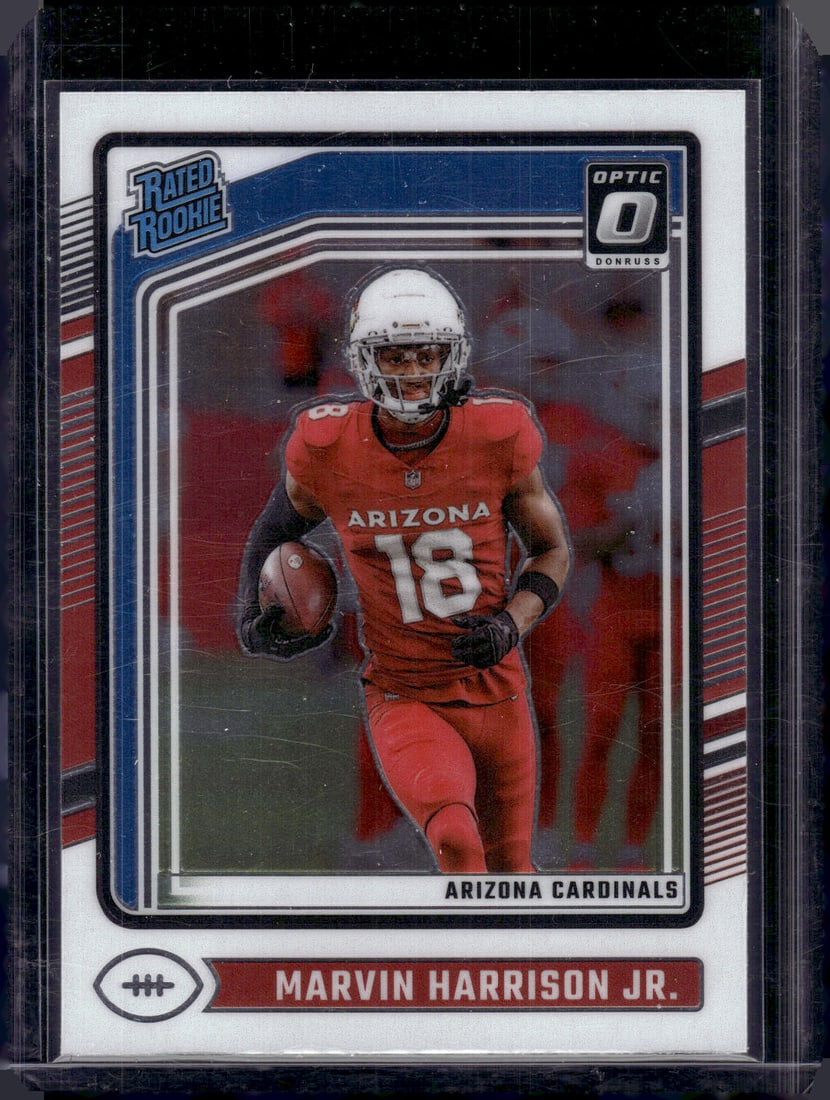 Marvin Harrison Jr. Rookie Card 2024 Donruss Optic #276 Arizona Cardinals (1 of 2)