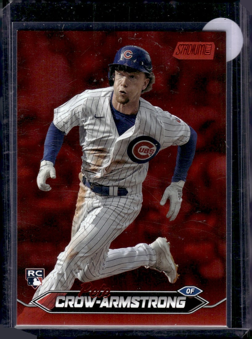 Pete Crow-Armstrong Rookie Card Red Foil 2024 Topps Stadium Club #29 Cubs: Topps Baseball MLB Trading & Sports Cards, Sports Cards for Sale Near Me, World Series & Hall of Fame Players Memorabilia, Refractors, X-Fractors, Numbered, SP, SSP, Valuable Auction Memorabilia Lots 