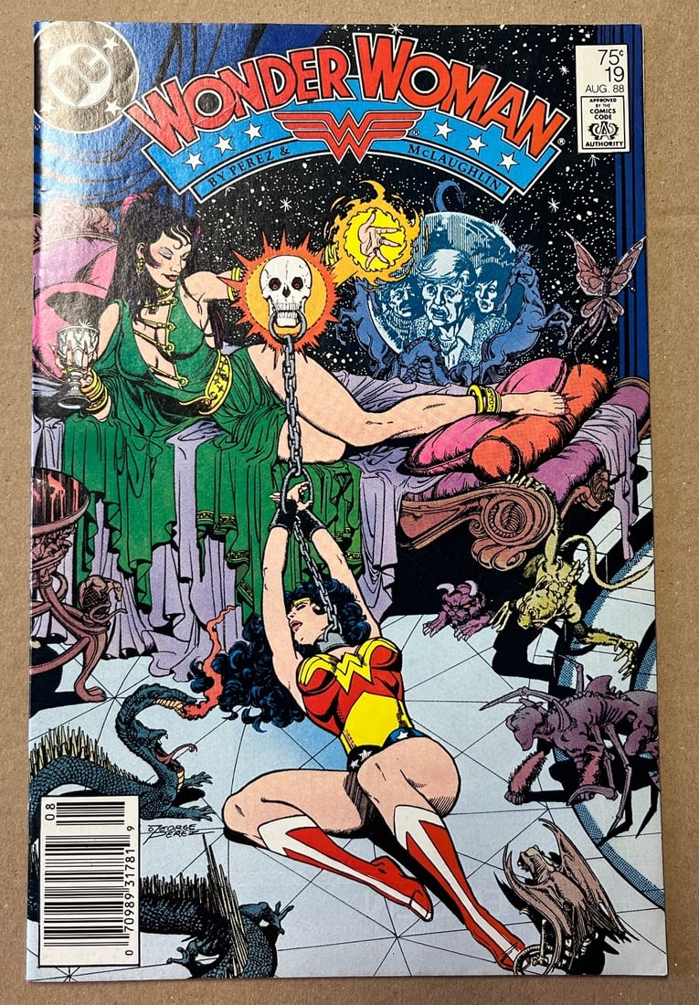 Wonder Woman Vintage DC Comic Book, #19 1988 Aug, The Witch on the Island, 3rd Part Circe (1 of 3)
