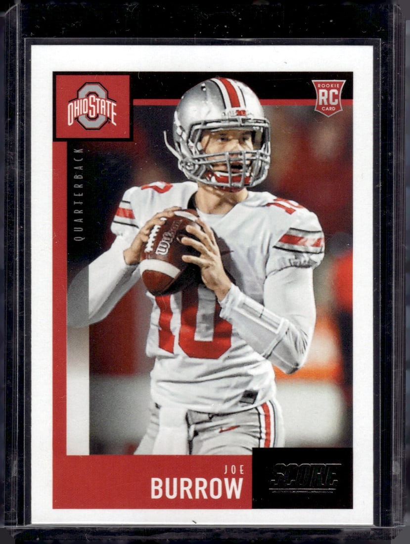 Joe Burrow Rookie Card 2020 Panini Score #438 Ohio State Buckeyes (1 of 2)