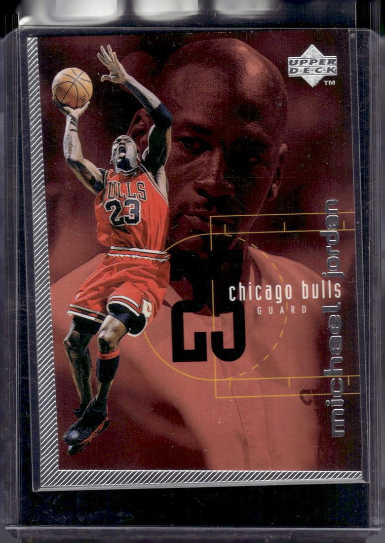 Michael Jordan 1997-98 Upper Deck Checklist #174 Chicago Bulls (1 of 2)
