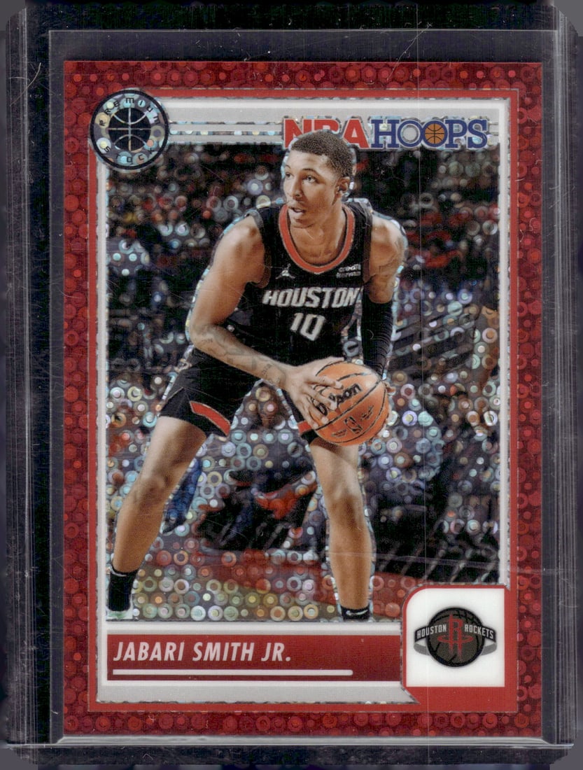 Jabari Smith Jr. Red Disco Prizm /149 2023-24 Premium Stock #71 Rockets NBA (1 of 2)