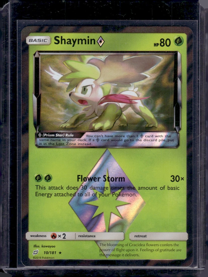 2019 Pokemon Sun & Moon Team Up Shaymin Prism Holo Rare  #10 (1 of 2)