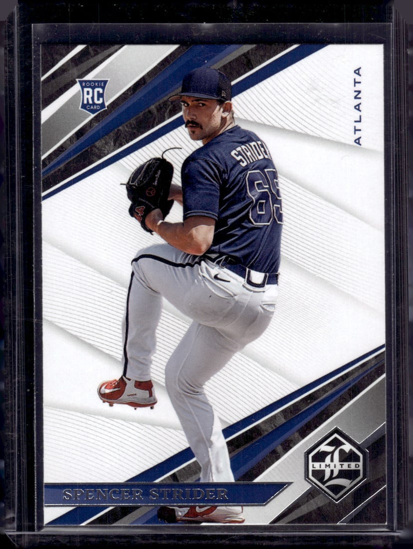 Spencer Strider Rookie Card 2022 Chronicles Limited #5 Atlanta Braves: Panini Select, Prizm, Mosaic, Contenders, Zenith, Phoenix, Illusions, Absolute, Rookie NFL Sports Trading Cards, SP, SSP, Cards, Football Cards for Sale Near Me, Superbowl & Hall of Fame Player Cards,
