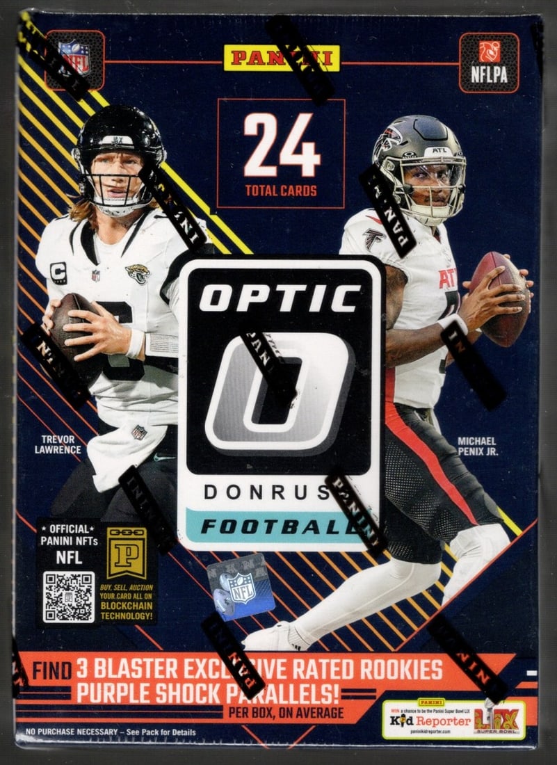 2024-25 Donruss Optic Football BLASTER BOX - Downtown, Uptown Inserts, Jayden Daniels Sports Card (1 of 1)