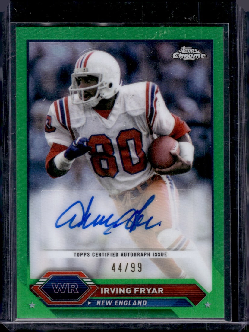 Irving Fryar Topps Chrome Green Refractor Auto /99 2023 Topps Composite #TCA-IF (1 of 2)