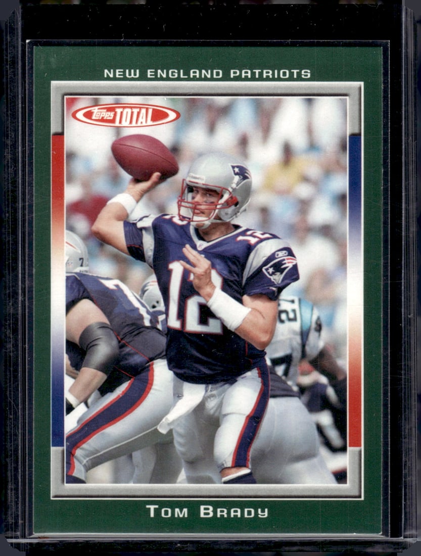 Tom Brady 2006 Topps Total #136 New England Patriots Football Card (1 of 2)