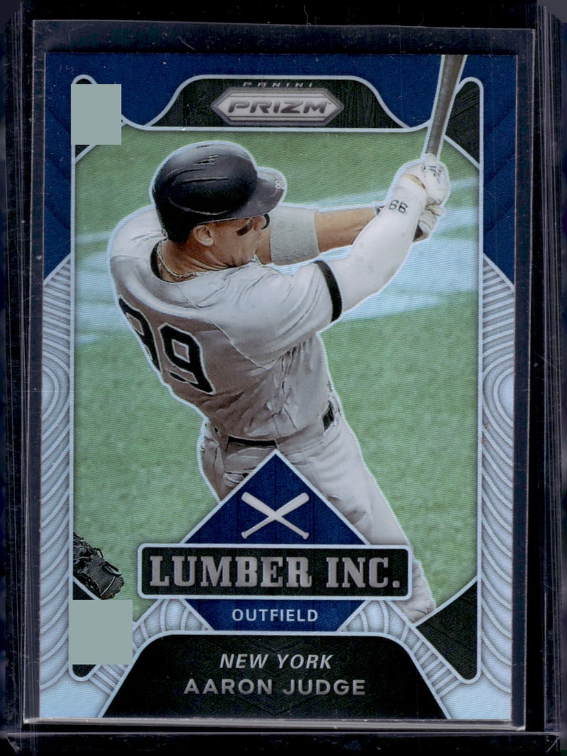 Aaron Judge Lumber Inc Silver Prizm 2021 Panini Prizm #L13 Yankees Baseball Card: Panini Baseball MLB Trading & Sports Cards, Sports Cards for Sale Near Me, Prizm, Mosaic, Select, SP, SSP, Auction Memorabilia Lots for Sale On Line, World Series & Hall of Fame Players