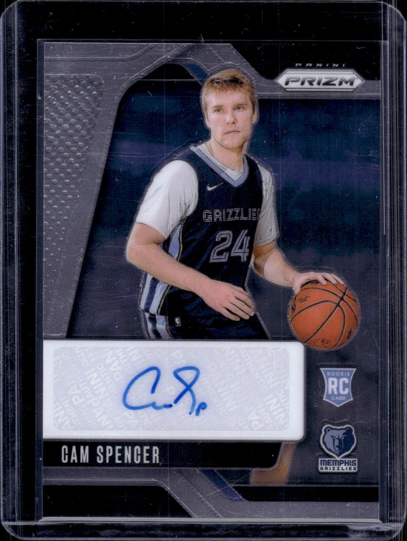 Cam Spencer Rookie Auto 2024-25 Panini Prizm #RSI-CSG Memphis Grizzlies (1 of 2)