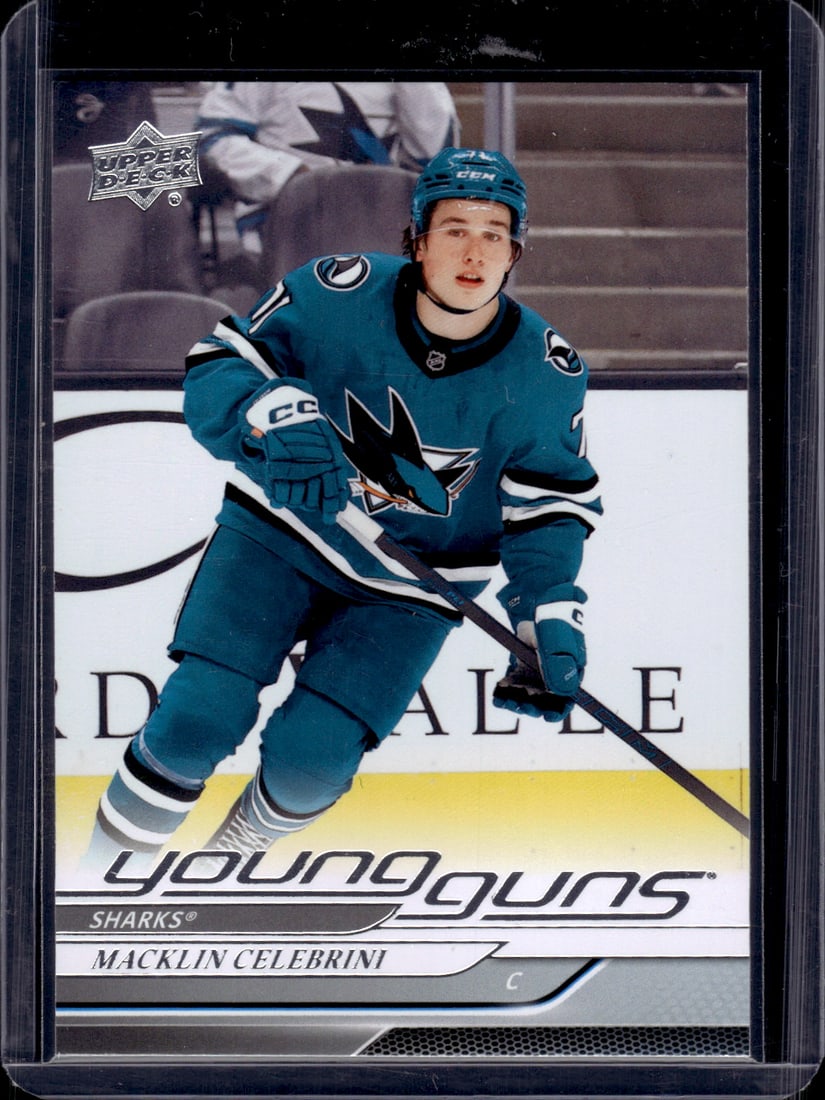Macklin Celebrini Young Guns Rookie Card 2024-25 Upper Deck #451 Sharks NHL (1 of 2)