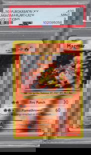2016 Pokemon XY Evolutions Magmar Reverse Foil #20 PSA 9: TCG, Pikachu, Charizard, Rare, Secret Rare, Holo Cards, Pokemon & TCG Cards sold near Me, Nintendo, Evee, Houndoom, Reverse Holo Cards, 3 Star Ultra Rare, EX