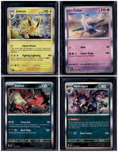 Lot of 4 Pokemon TCG Holo Rares: TCG, Pikachu, Charizard, Rare, Secret Rare, Holo Cards, Pokemon & TCG Cards sold near Me, Nintendo, Evee, Houndoom, Reverse Holo Cards, 3 Star Ultra Rare, EX