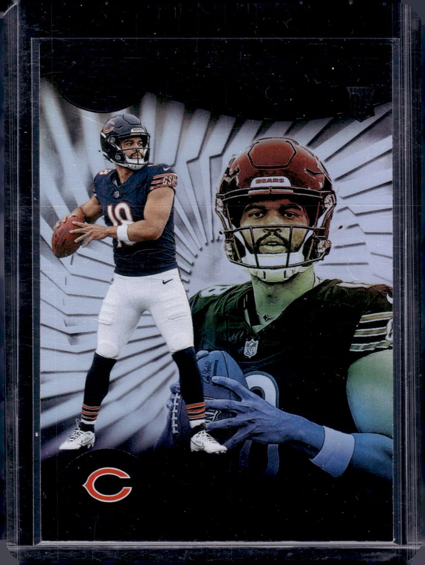 Caleb Williams Rookie Card 2024 Panini Illusions #13 Chicago Bears Football Card: Panini Select, Prizm, Mosaic, Contenders, Zenith, Phoenix, Illusions, Absolute, Rookie NFL Sports Trading Cards, SP, SSP, Cards, Football Cards for Sale Near Me, Superbowl & Hall of Fame Player Cards,