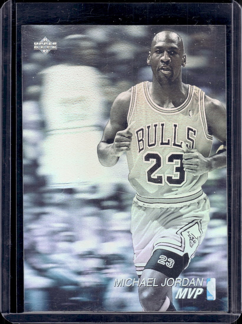Michael Jordan MVP Hologram 1991 Upper Deck #AW4 Chicago Bulls (1 of 2)