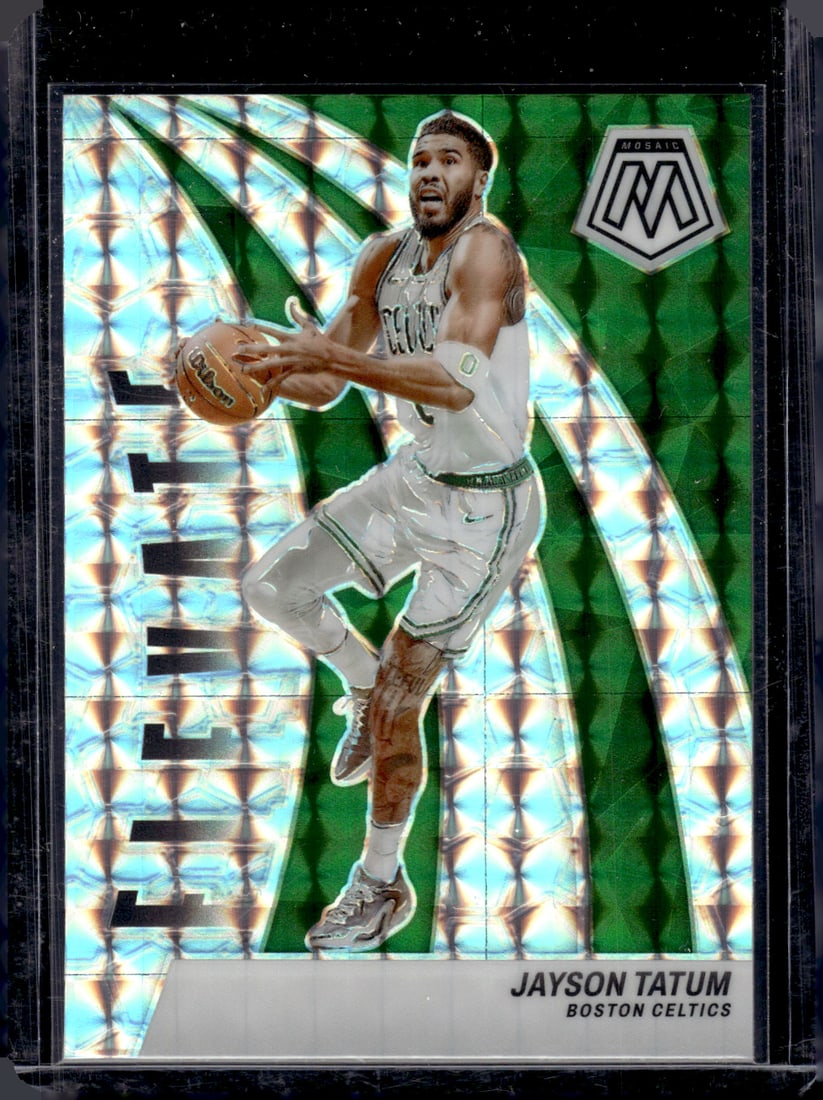 Jayson Tatum Elevate Silver Mosaic Prizm 2023-24 Panini Mosaic #3 Boston Celtics (1 of 2)