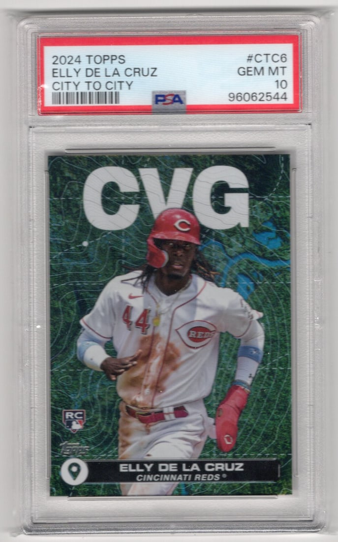 Elly De La Cruz Rookie Card City to City 2024 Topps #CTC6 PSA 10 Reds Baseball Card (1 of 2)