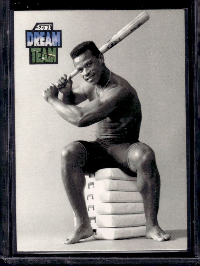 Rickey Henderson Dream Team 1992 Score #441: Score Vintage Baseball MLB Trading & Sports Cards, Old Sports Cards for Sale Near Me, Auction Memorabilia Lots for Sale On Line, World Series & Hall of Fame Players