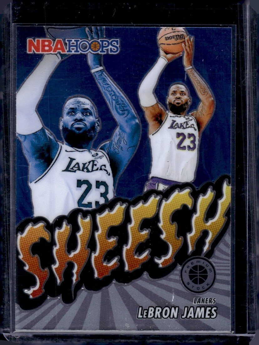 LeBron James Sheesh 2023-24 Panini Premium Stock #17 Lakers Basketball Card (1 of 2)