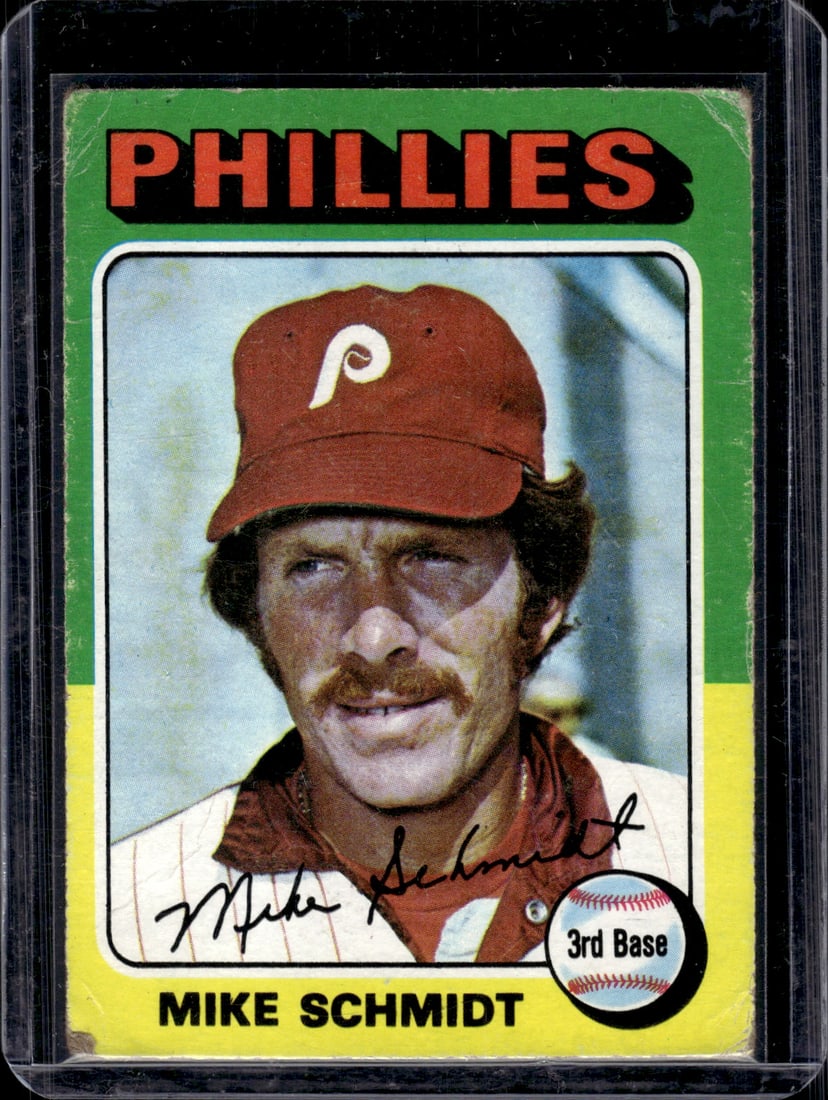 Mike Schmidt 1975 Topps #70  Phillies Vintage Baseball Card (1 of 2)