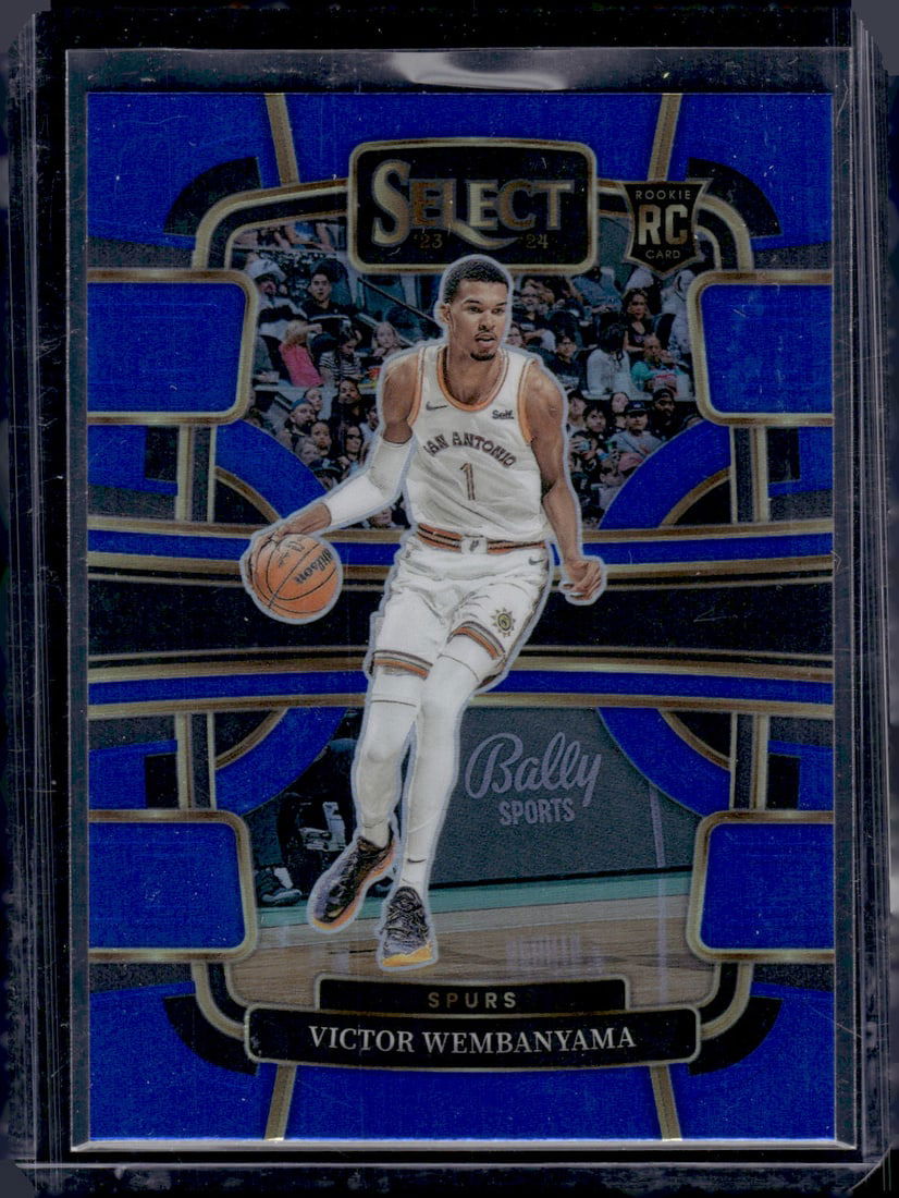 Victor Wembanyama Rookie Card Blue Prizm 2023-24 Panini Select #87 Spurs (1 of 2)