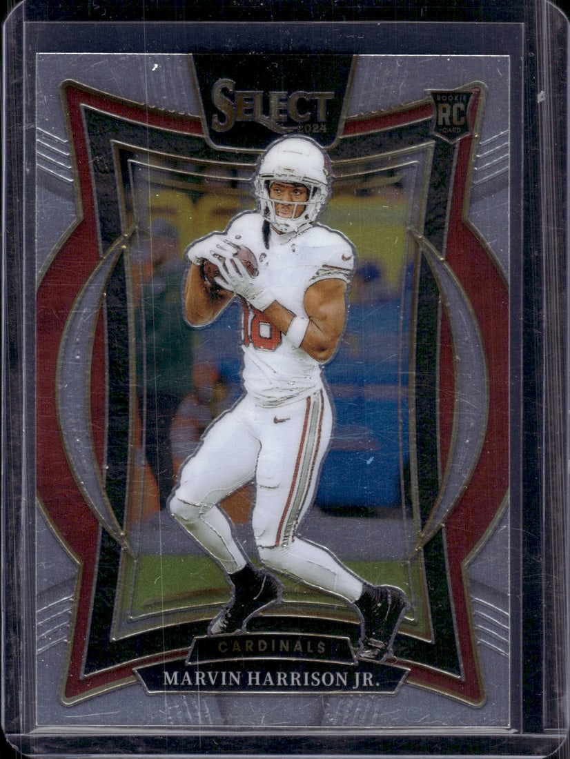 Marvin Harrison Jr. Rookie Card 2024 Panini Select #28 Arizona Cardinals: Panini Select, Prizm, Mosaic, Contenders, Zenith, Phoenix, Illusions, Absolute, Rookie NFL Sports Trading Cards, SP, SSP, Cards, Football Cards for Sale Near Me, Superbowl & Hall of Fame Player Cards,