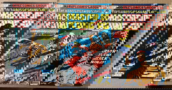 Master of Kung Fu Vintage Marvel Comic Book Lot, 1977 #56, 1977 #57, & 1978 #67: All Comic Books come Bagged, Boarded, and Sleeved in a Hard PVC Top Loader, Shipping is a little more than baseball cards due to the cost of supplies, Super Heroes Collectibles, Auction Magazine Lots