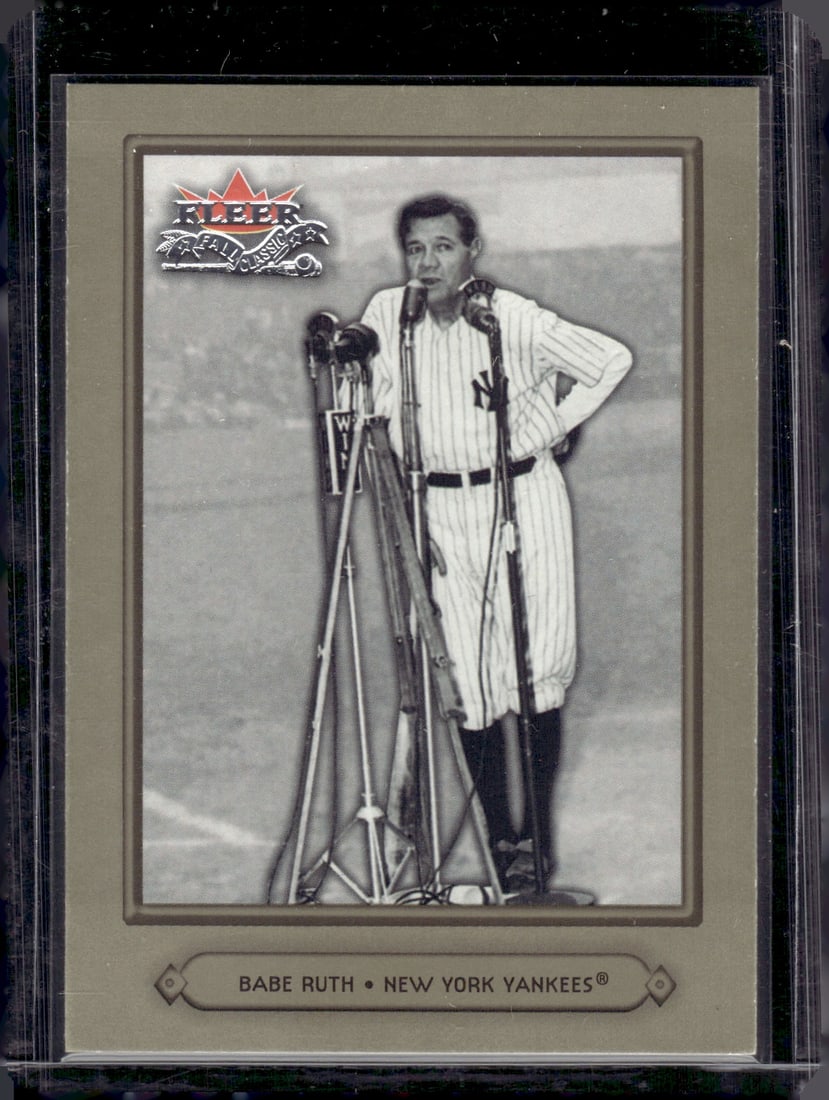 Babe Ruth 2002 Fleer Fall Classic #16 Yankees Baseball Card (1 of 2)