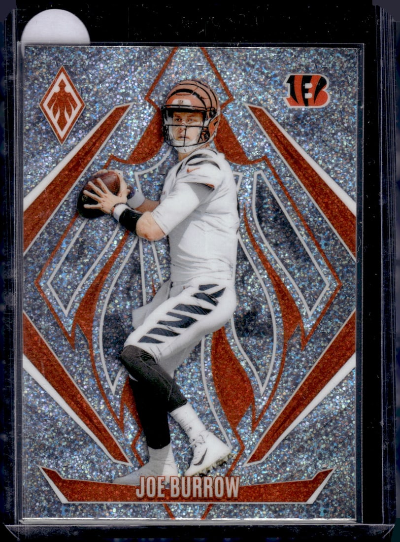 Joe Burrow International Sparkle 2024 Panini Phoenix #80 Bengals Football Card: Panini Select, Prizm, Mosaic, Contenders, Zenith, Phoenix, Illusions, Absolute, Rookie NFL Sports Trading Cards, SP, SSP, Cards, Football Cards for Sale Near Me, Superbowl & Hall of Fame Player Cards,