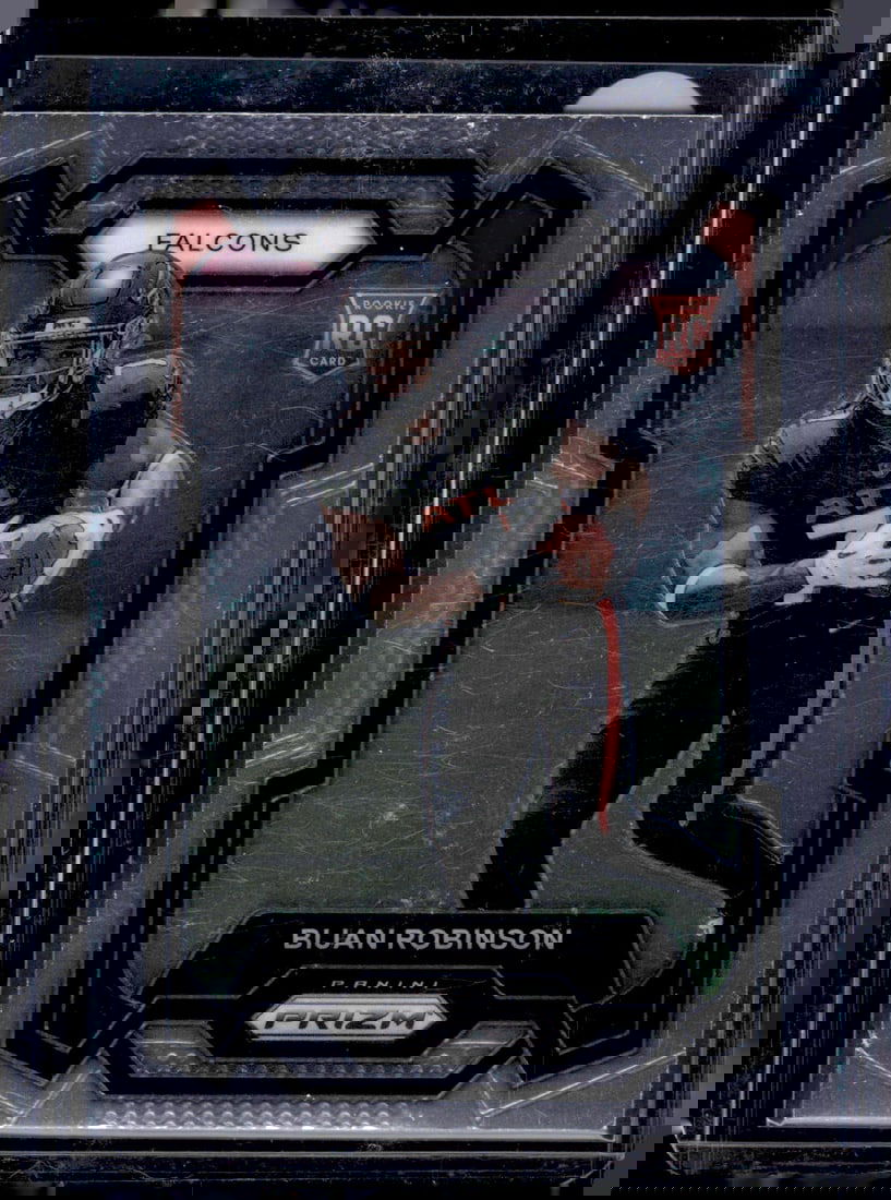 Bijan Robinson Rookie Card 2023 Panini Prizm #305 Atlanta Falcons: Panini Select, Prizm, Mosaic, Contenders, Zenith, Phoenix, Illusions, Absolute, Rookie NFL Sports Trading Cards, SP, SSP, Cards, Football Cards for Sale Near Me, Superbowl & Hall of Fame Player Cards,