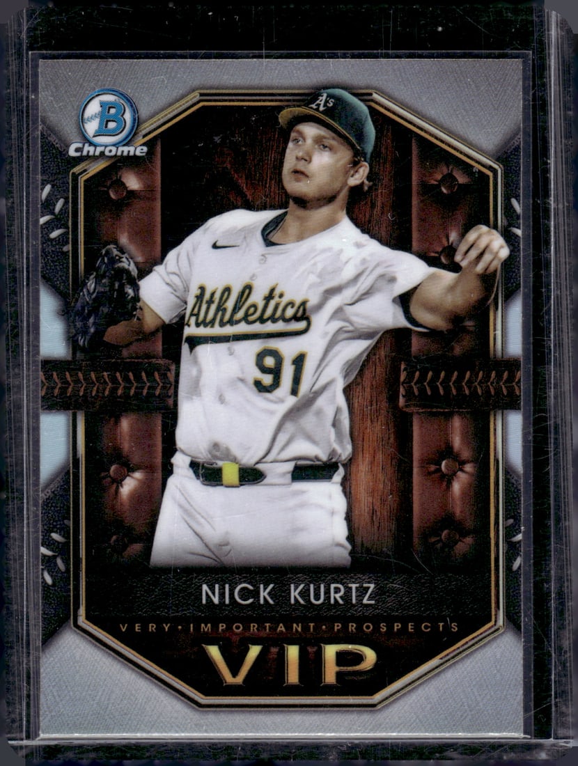 Nick Kurtz VIP Prospects 2025 Bowamn Chrome #VIP-2 Athletics Baseball Card (1 of 2)