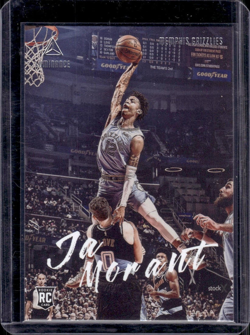 Ja Morant Rookie Card 2019-20 Chronicles Luminance #165 Memphis Grizzlies (1 of 2)