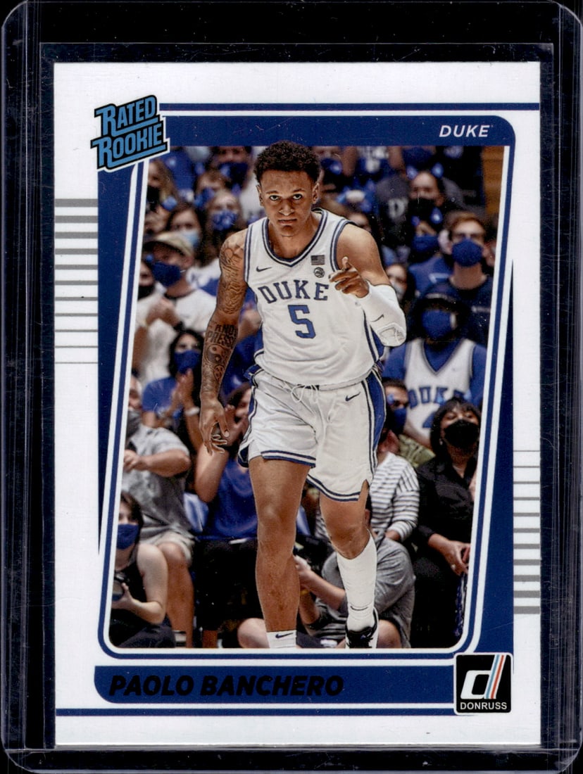 Paolo Banchero Rookie Card 2022 Panini Chronicles Donruss Draft Picks #2 Duke Blue Devils (1 of 2)