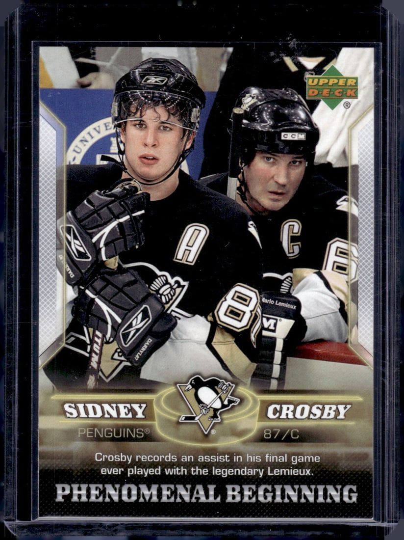Sideny Crosby Phoenomenal Beginning w Lemieux 2006 Upper Deck #14 Penguins (1 of 2)
