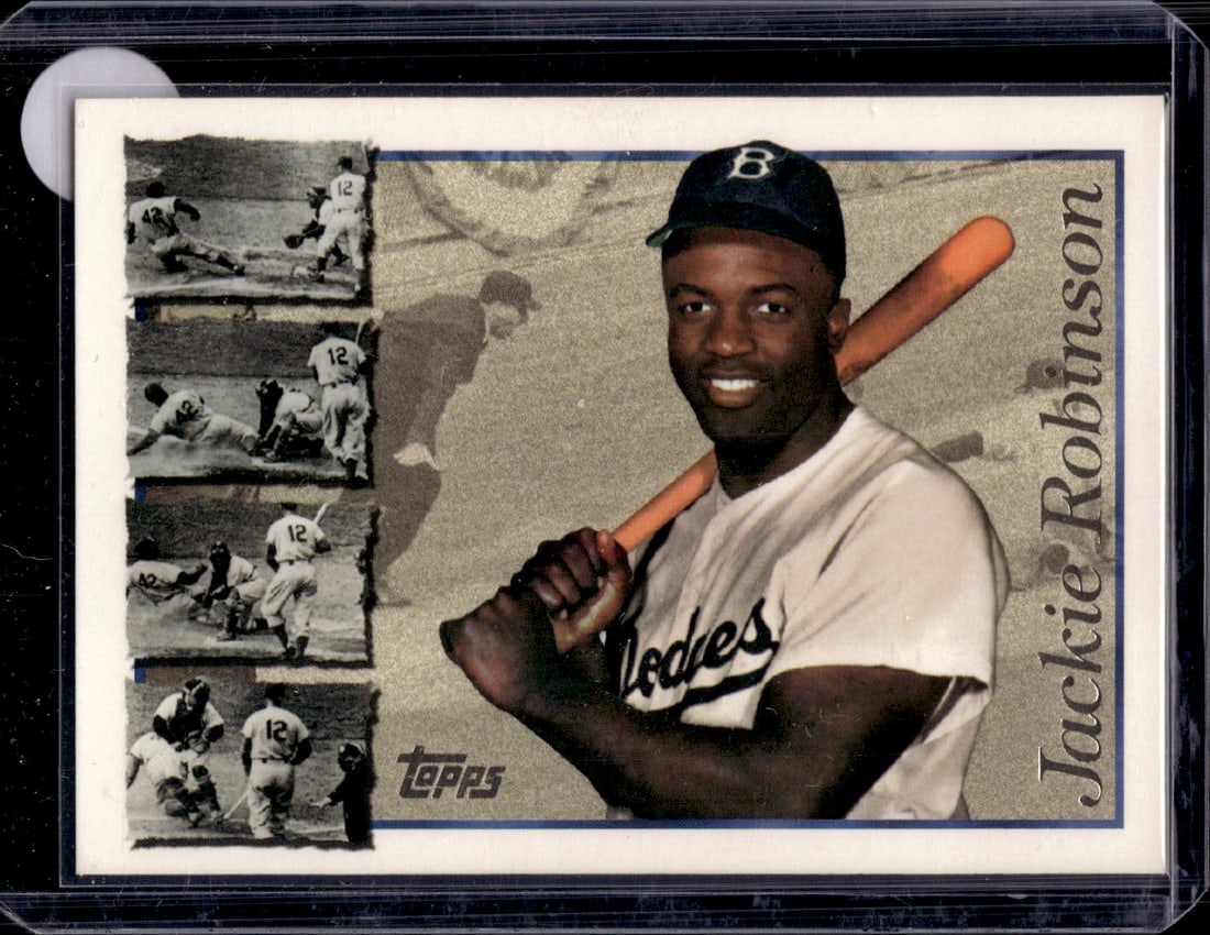 Jackie Robinson 1996 Topps #42 Brooklyn Dodgers Baseball Card (1 of 2)